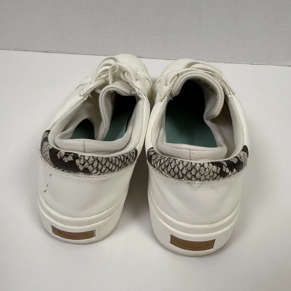 Dr. Scholls Shoes Womens 8 M‎ Wink Lace Up Sneakers White Faux Leather